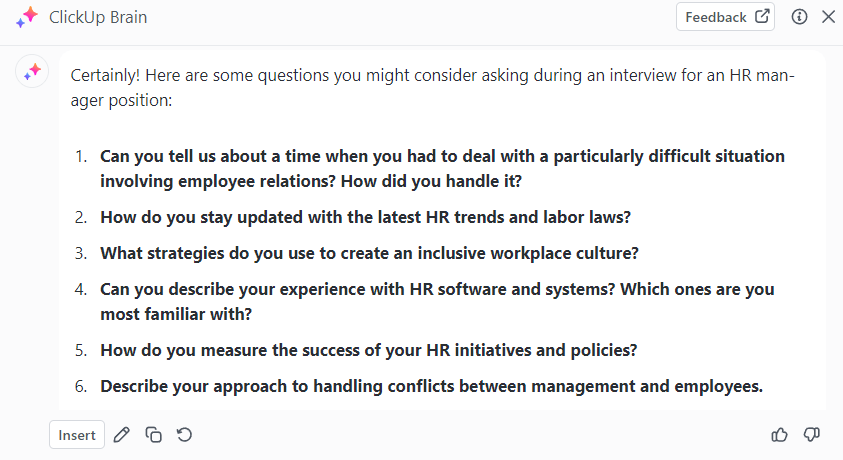 ClickUp Brain : how to automate hr processes with ai