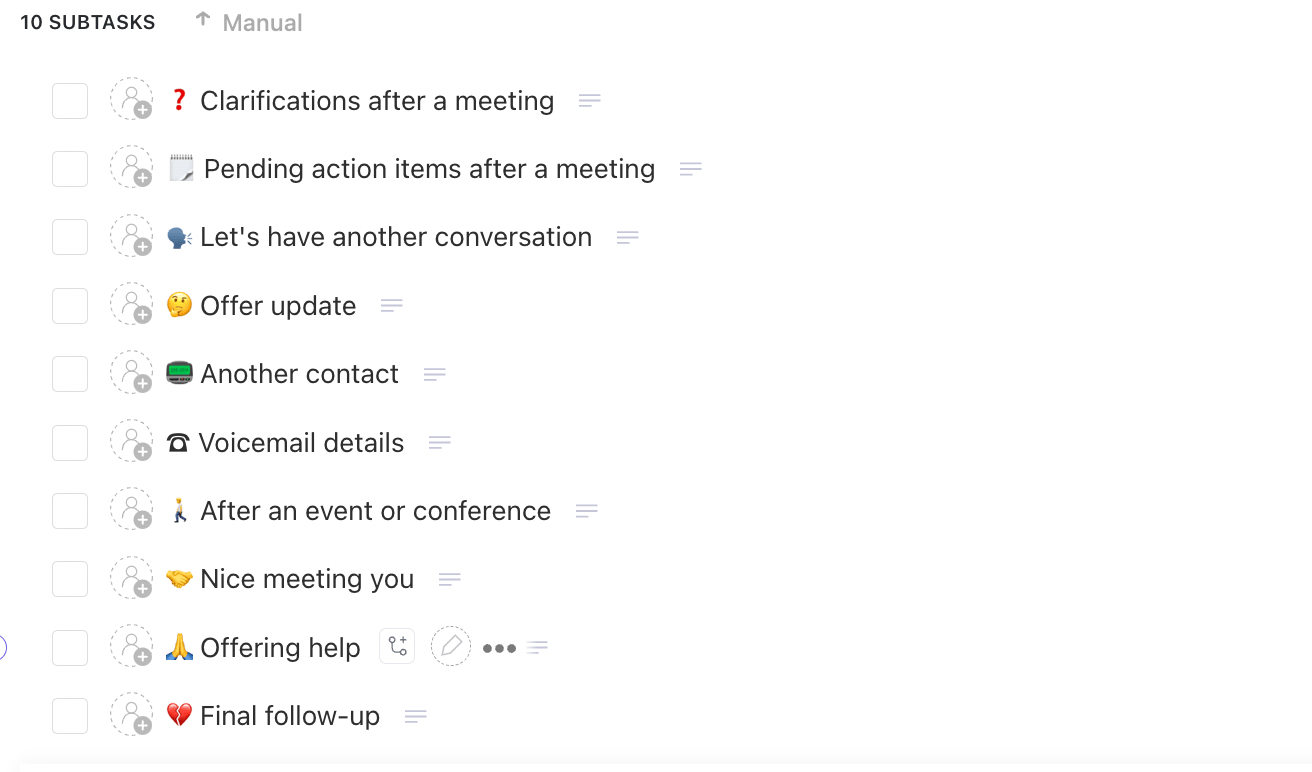 ClickUp Follow Up Email