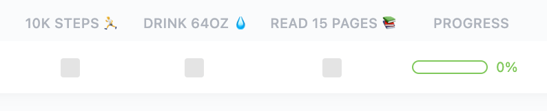 ClickUp Personal Habit Tracker