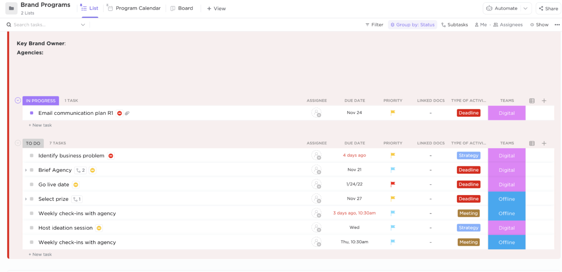 ClickUp’s Brand Management