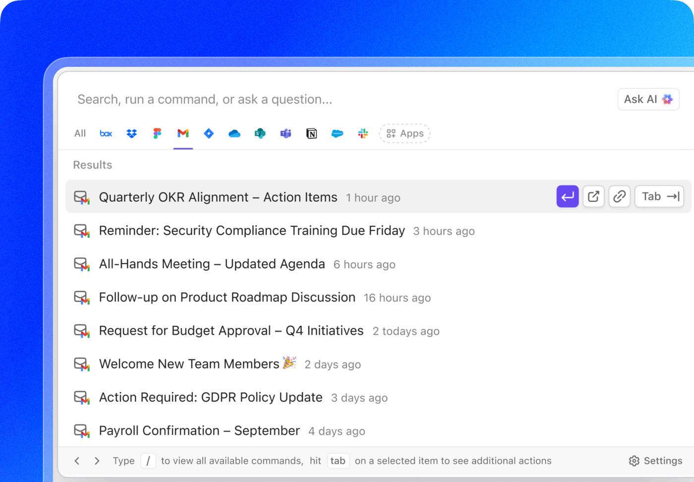 ClickUp Brain gmail_AI executive assistants for sales leaders