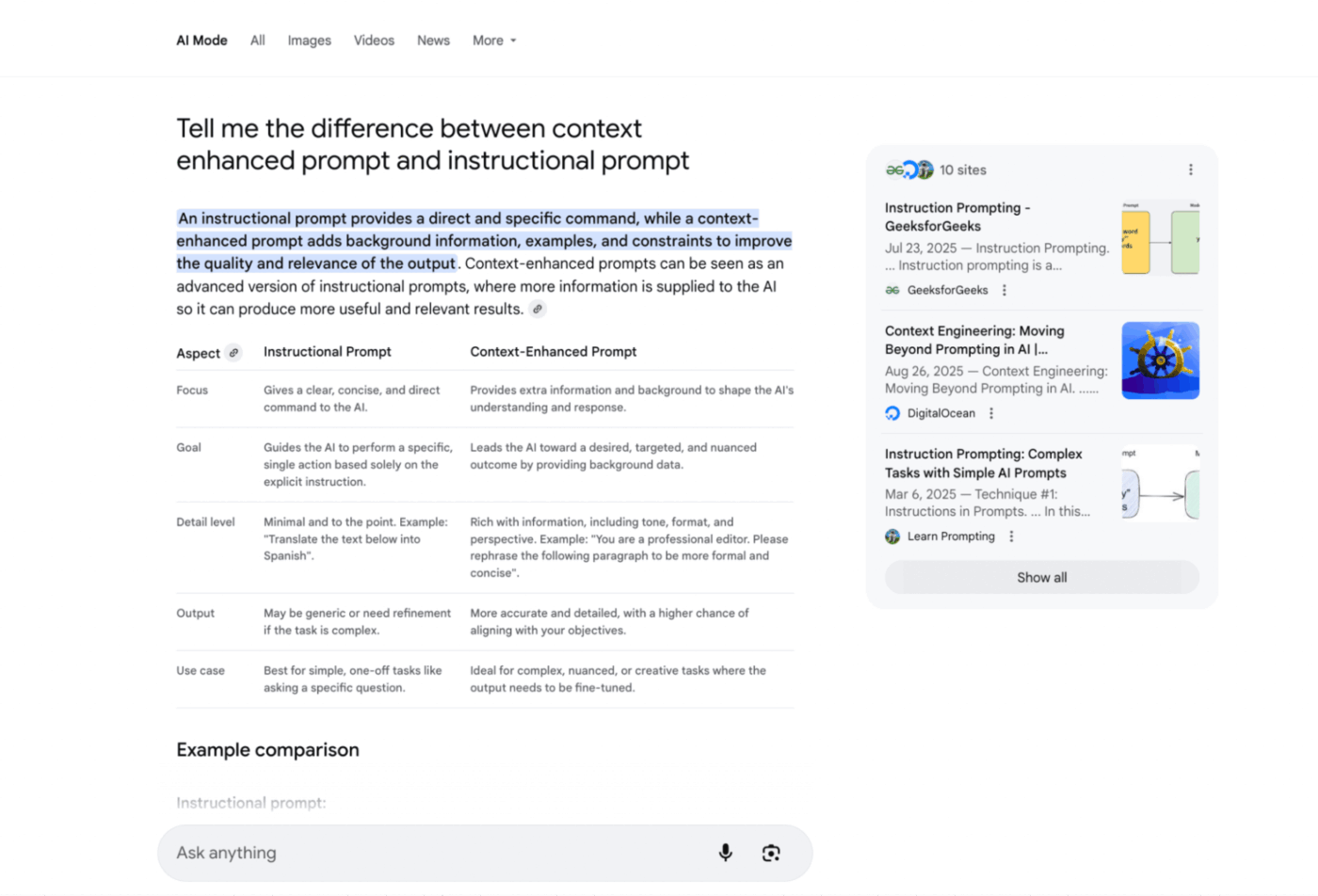 Google AI Mode