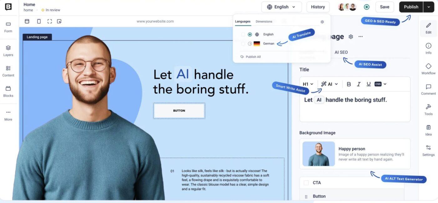 Storyblock: builder io alternative