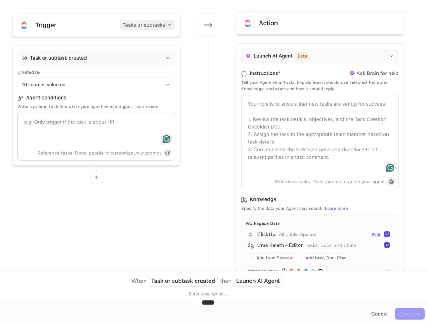 ClickUp AI Agents 