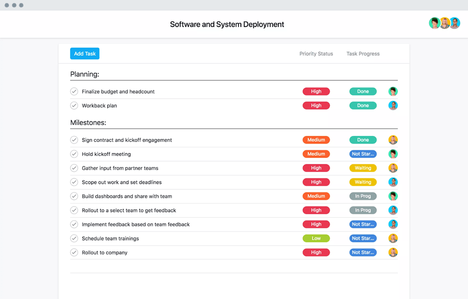 Product Backlog Template by Asana