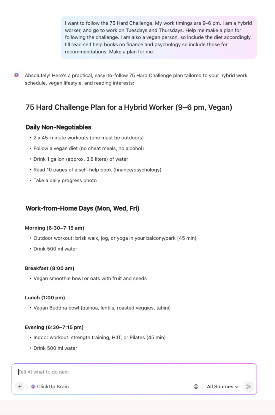 ClickUp Brain