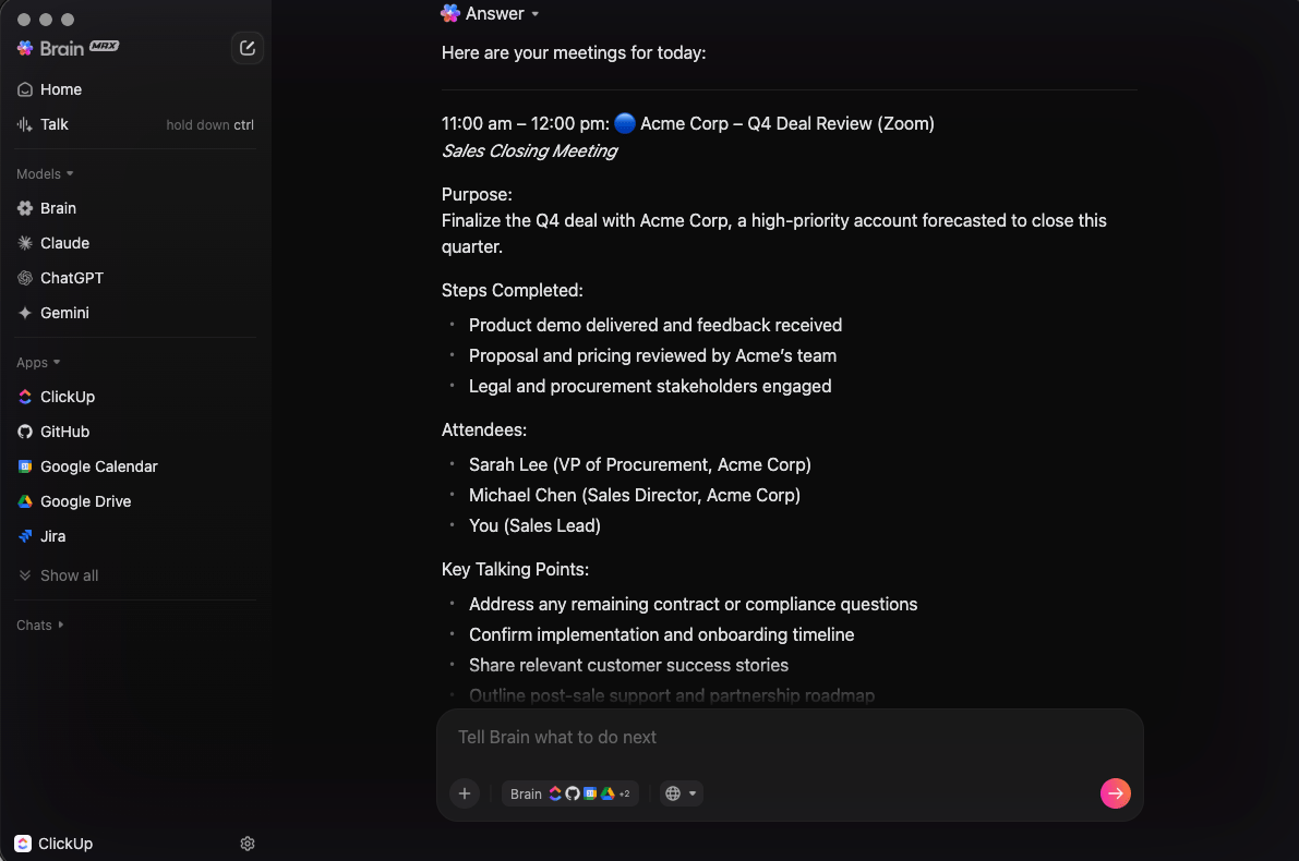Brain MAX sales_AI executive assistants for sales leaders