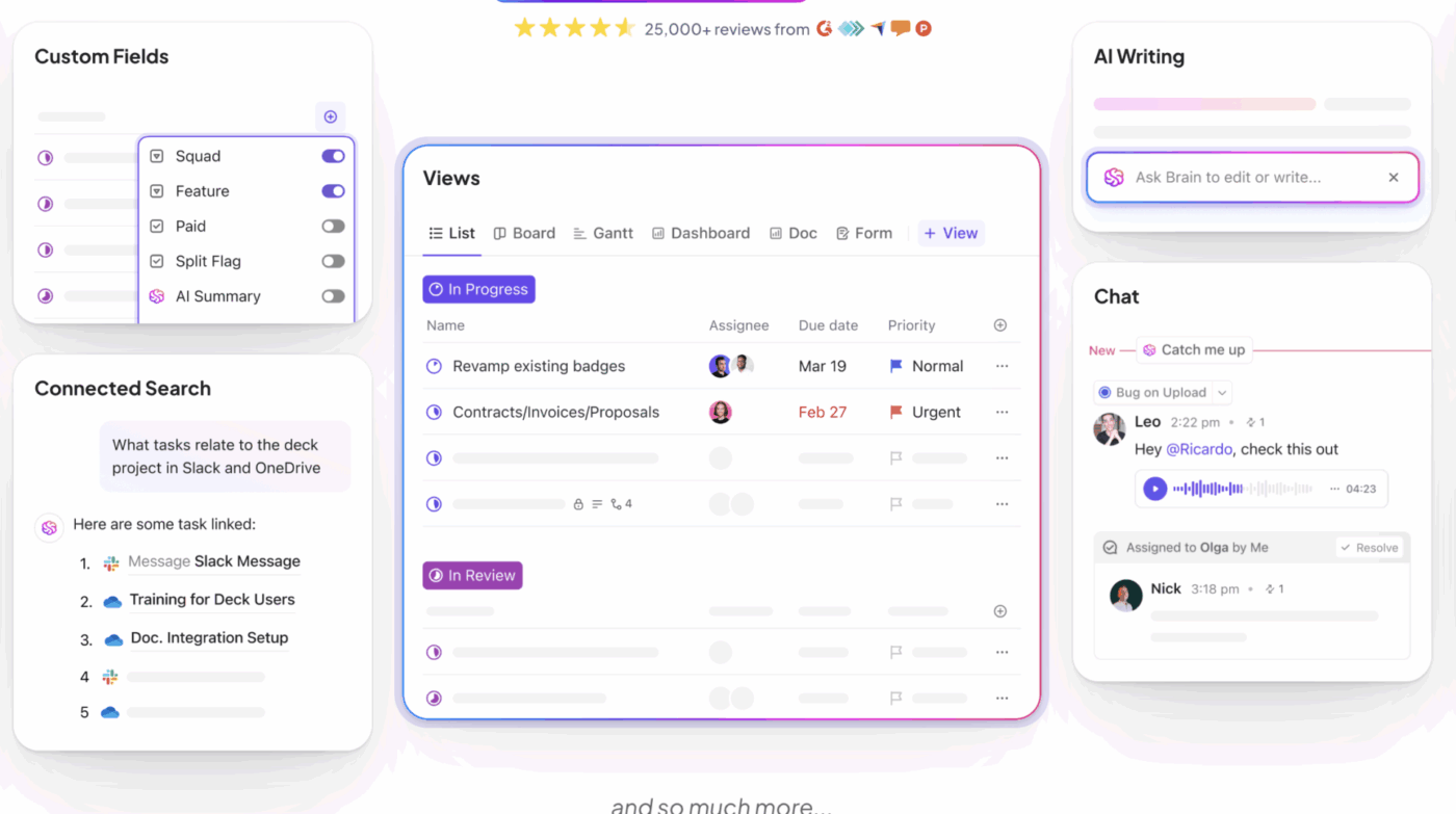 ClickUp_AI executive assistants for sales leaders