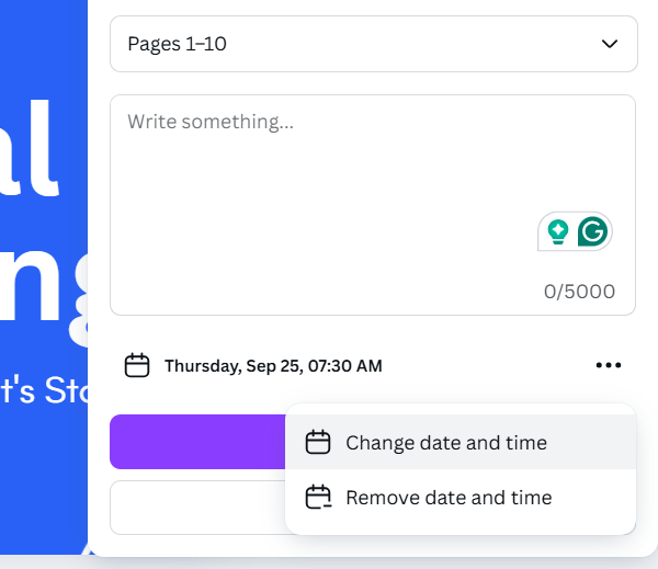 Step 5: Manage and edit scheduled posts