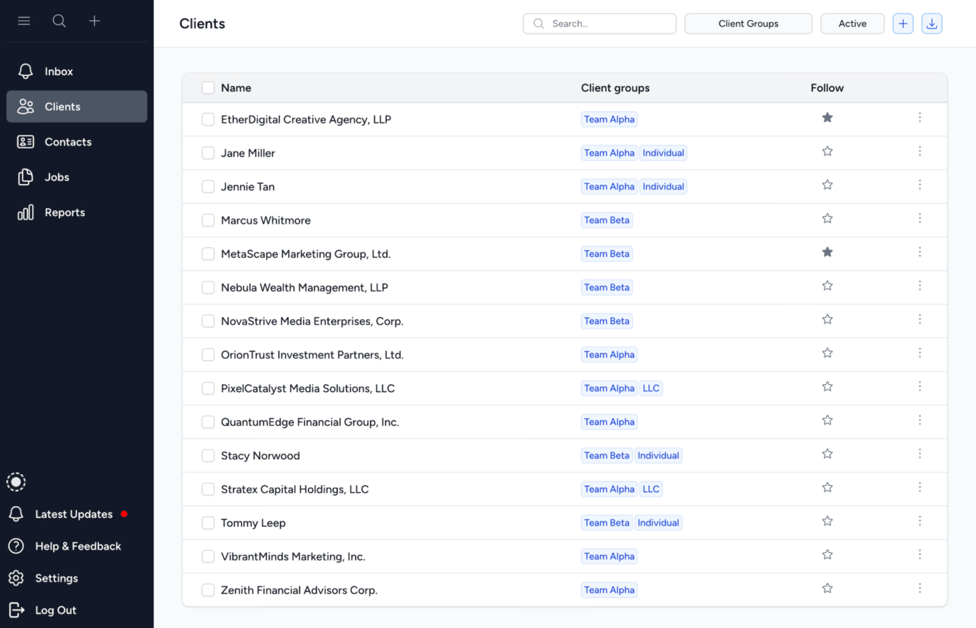 Tidyflow Dashboard : Karbon Alternatives