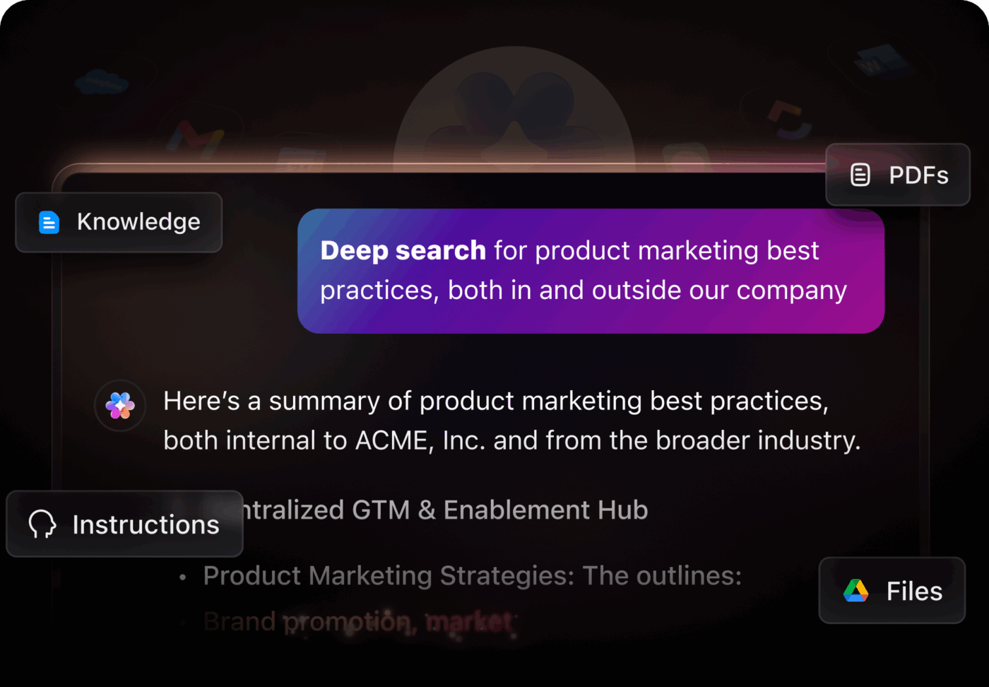 ClickUp Deep Search_AI executive assistants for sales leaders