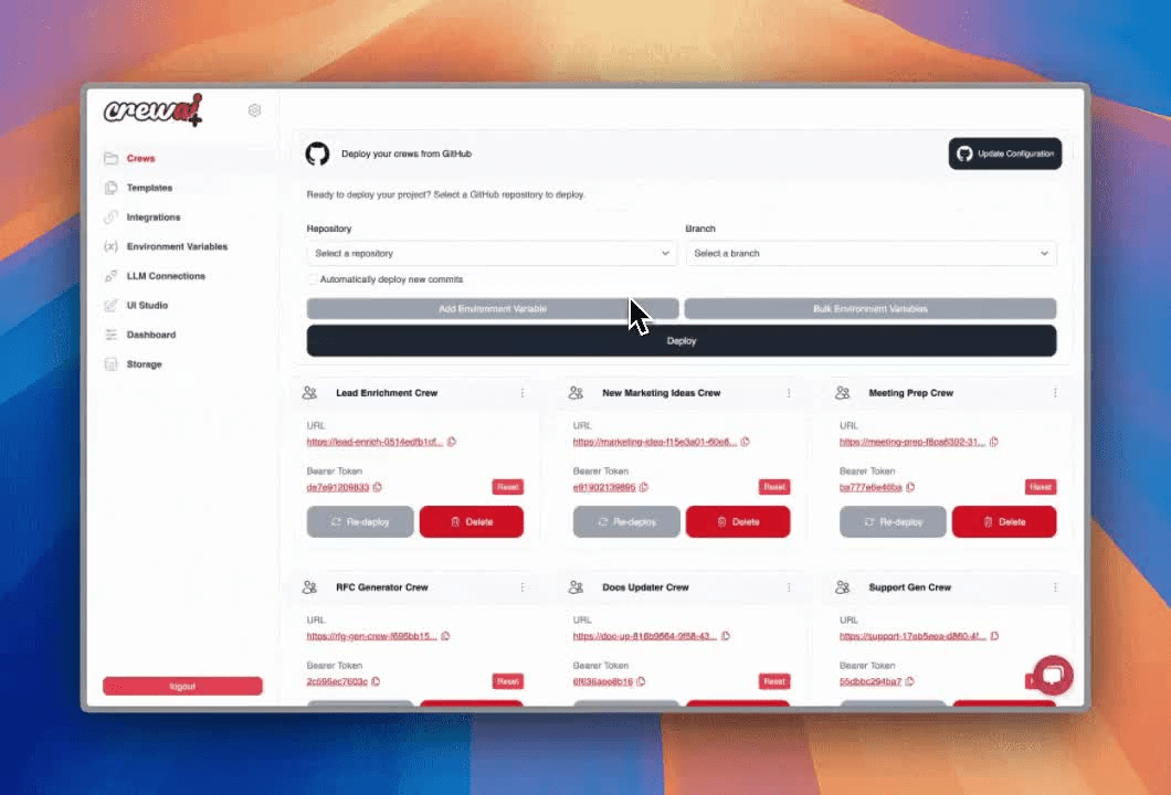 Crew AI: Multi-agent framework that coordinates AI agents to work together on complex, structured tasks