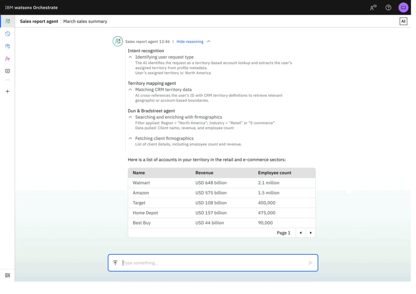 IBM watsonx Orchestrate: AI platform for automating business tasks, designed for senior platform software engineer use