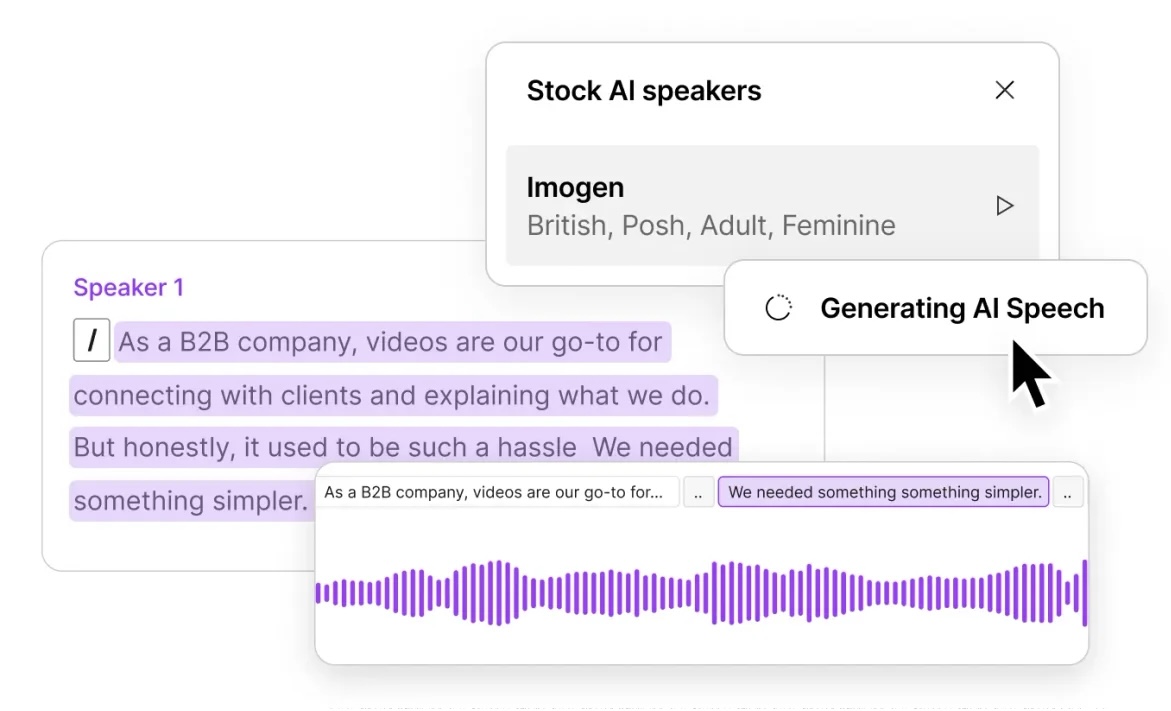 Descript: Access phone support and AI-powered text to speech