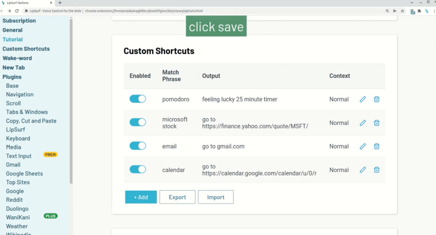 LipSurf: Speech-to-text Chrome extension that supports transcription of YouTube videos and more