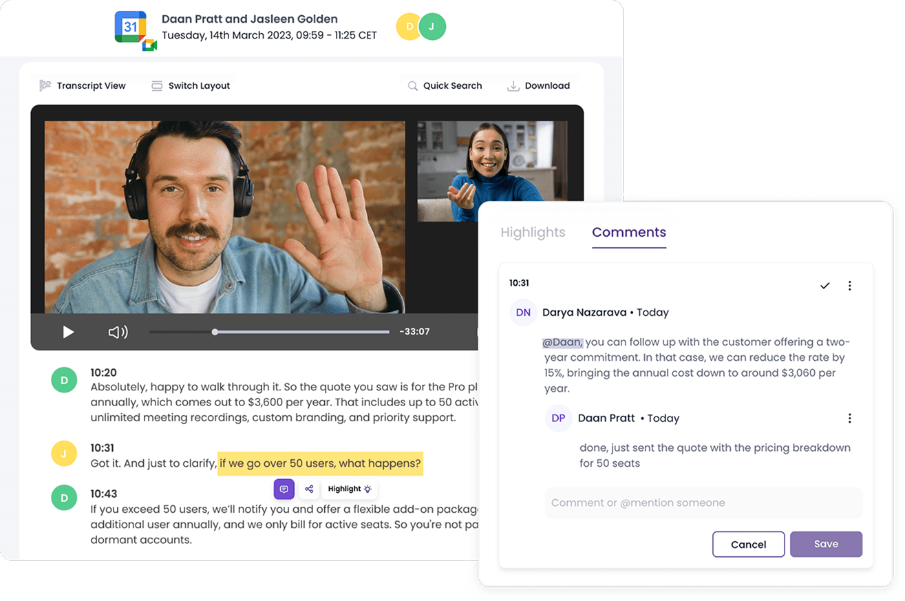 MeetGeek AI: Speech-to-text Chrome extensions that supports you when writing emails