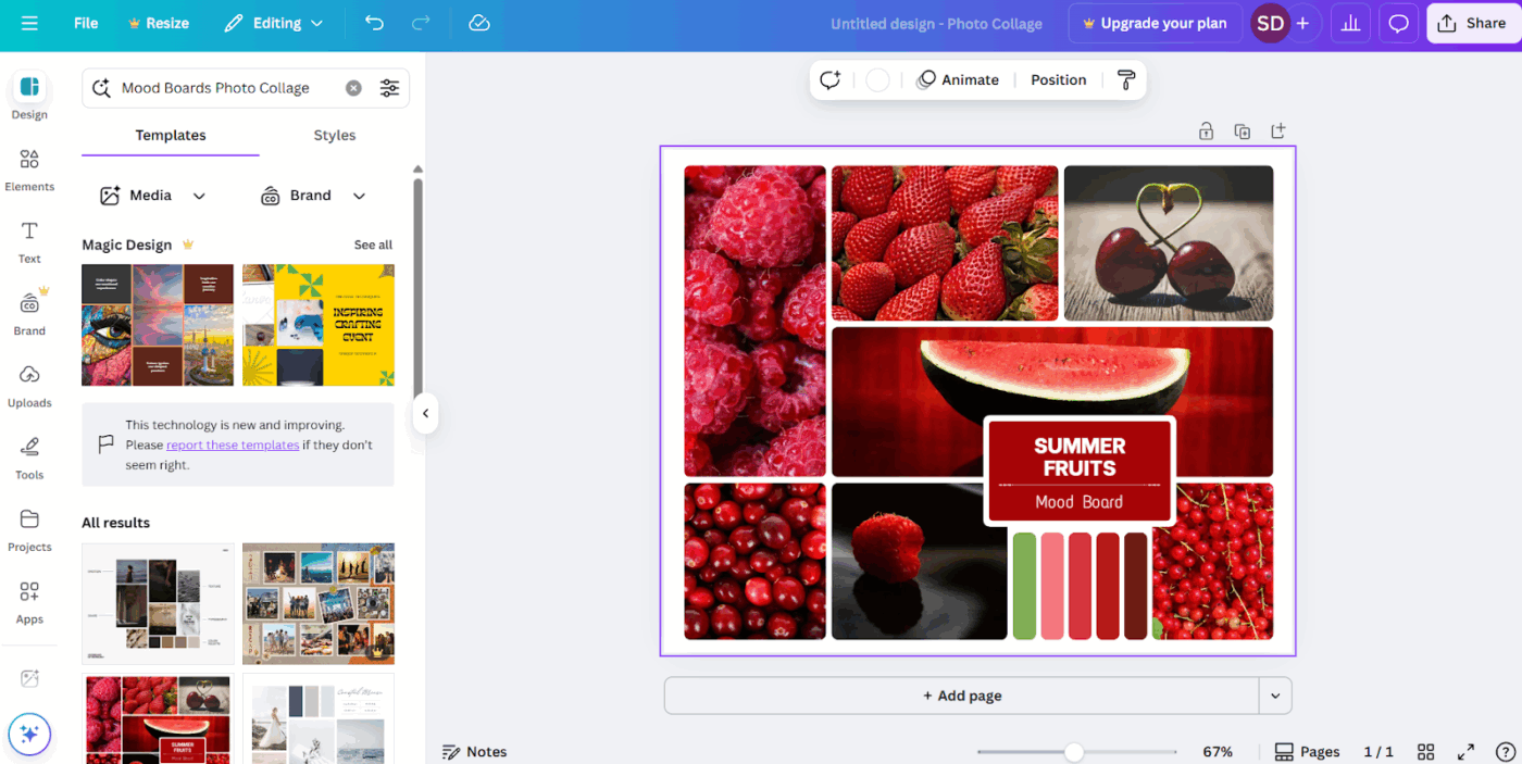 Canva Vision Board Maker: A collaborative design tool where teams can finally build inspiring boards together with drag-and-drop freedom
