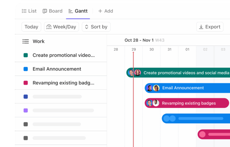 ClickUp Gantt Charts: Features designed for teams of all sizes