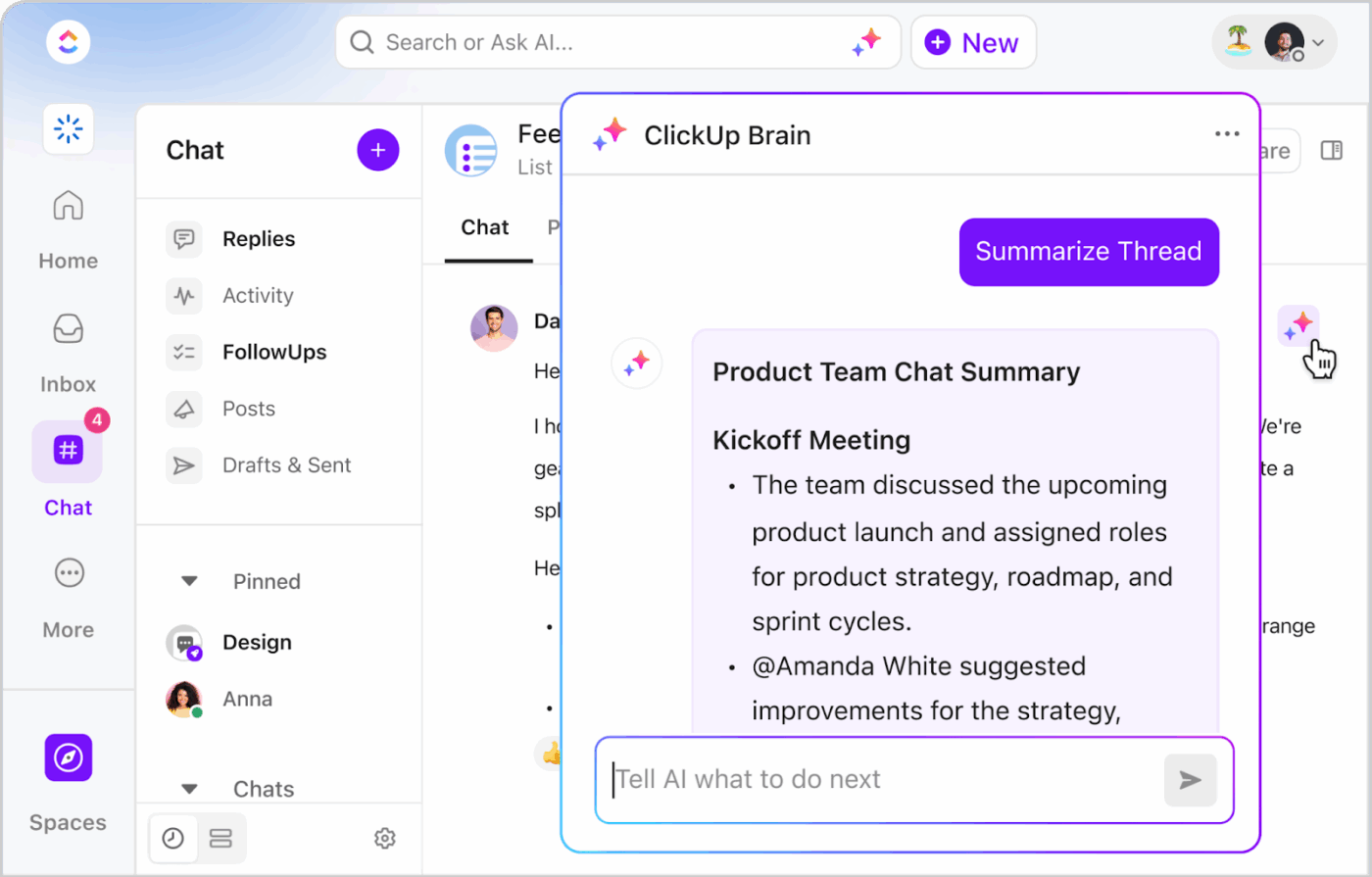 Brainstorm, organize, and execute ideas effortlessly with ClickUp Brain