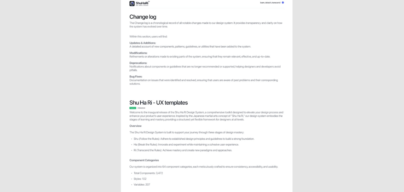 Figma Shu Ha Ri UX Template: Layered method to bring key insights while handling authentication or admin tasks