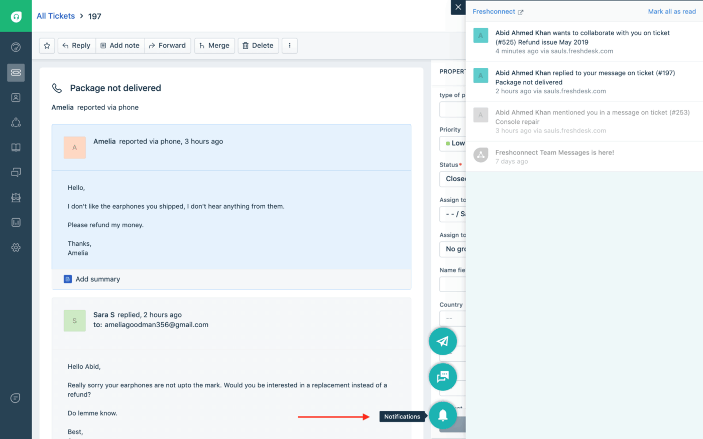 Freshdesk: client service delivery