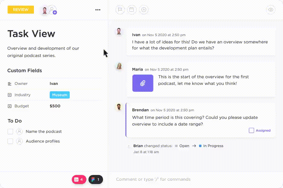 ClickUp Recurring Tasks feature eliminates the need for manual migration, automating routine chores in your productivity system
