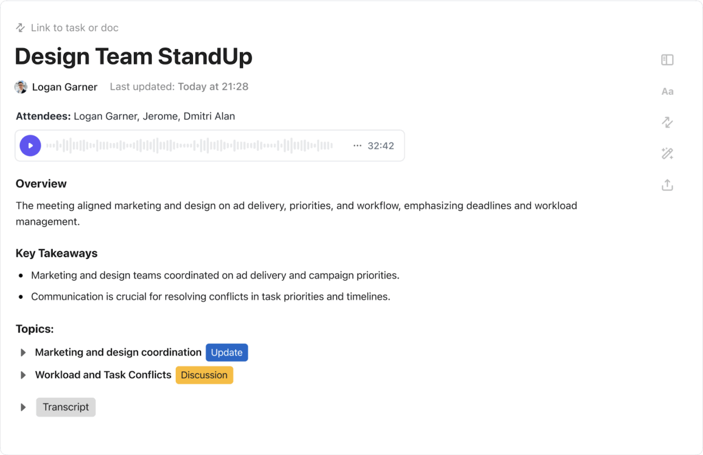 ClickUp Docs