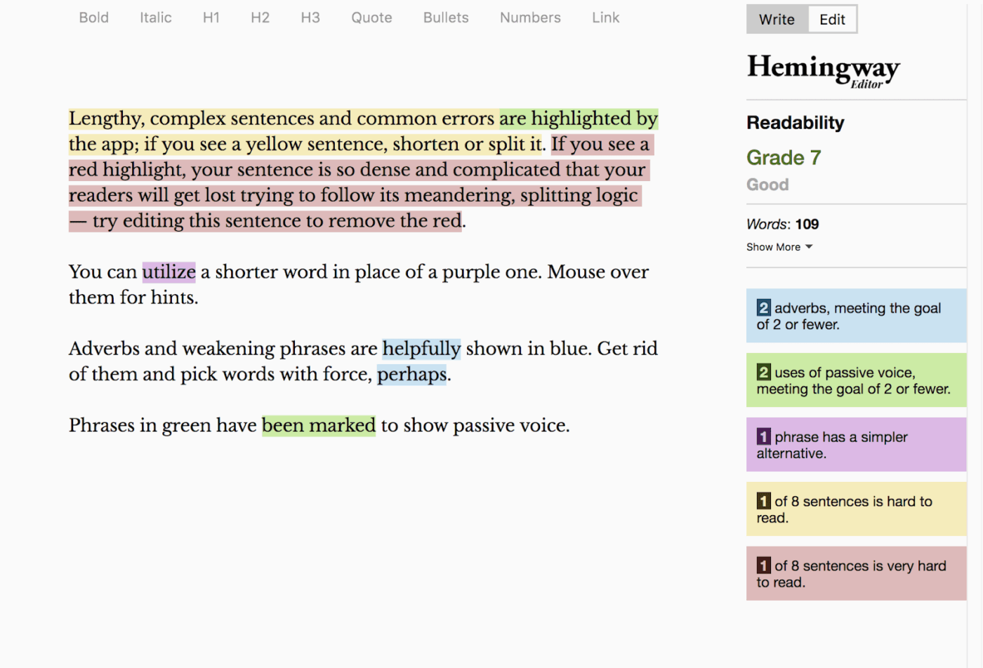 Hemingway Editor: Content audit tool for readability