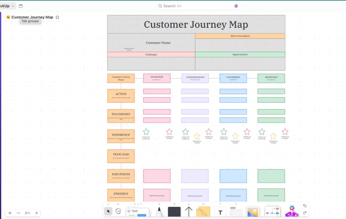 ClickUp Whiteboards : ChatGPT Mind Map Generator