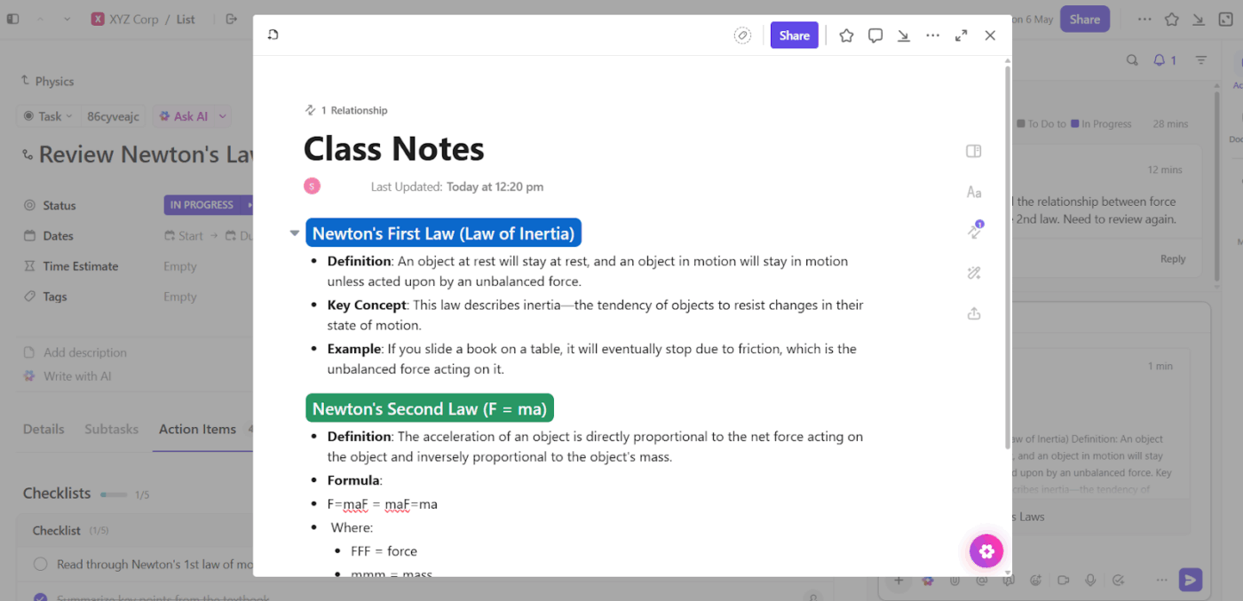 ClickUp Docs: Avoid constantly switching to retain learned knowledge