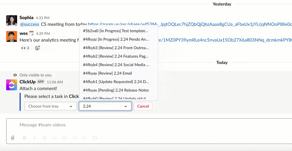 ClickUp에서 작업 업데이트를 Slack에 자동 게시하기_프로젝트 관리 tools를 메시징 플랫폼과 어떻게 통합하나요?