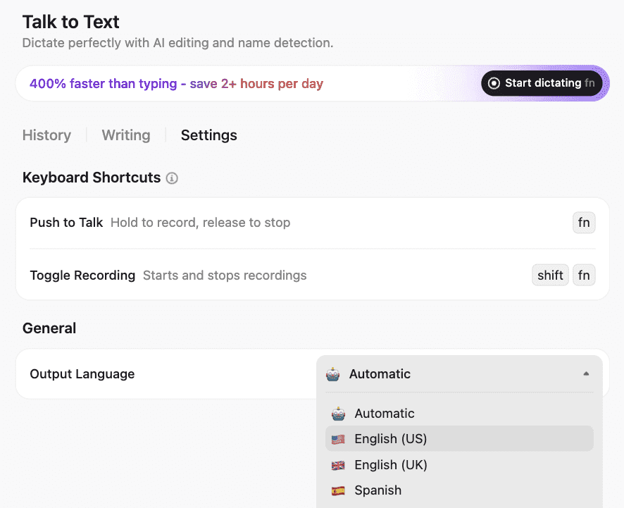 ClickUp Talk to Text: notion trading journal template