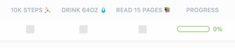 ClickUp Personal Habit Tracker Template