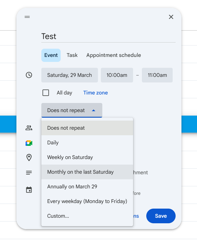 Creating Appointment slots 