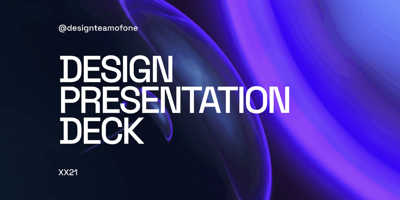 Design Presentation Deck by Figma