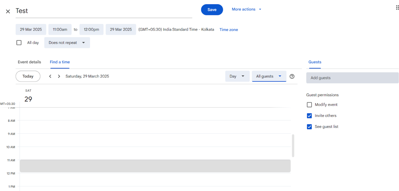  Scheduling meetings- Examples of effective Event usage
