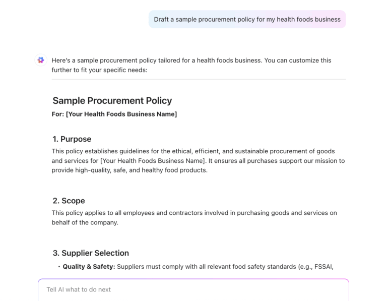 Free Procurement Plan Templates For Purchasing | ClickUp