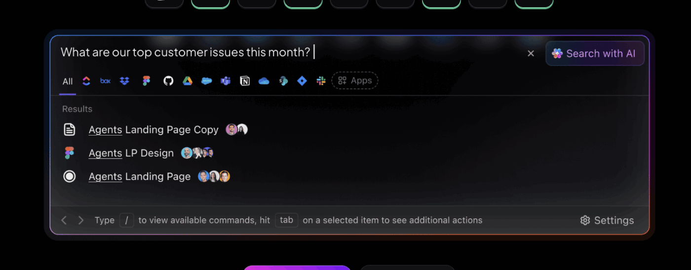 Pesquisa empresarial do ClickUp