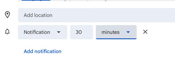 Set Notifications- How to Manage Event