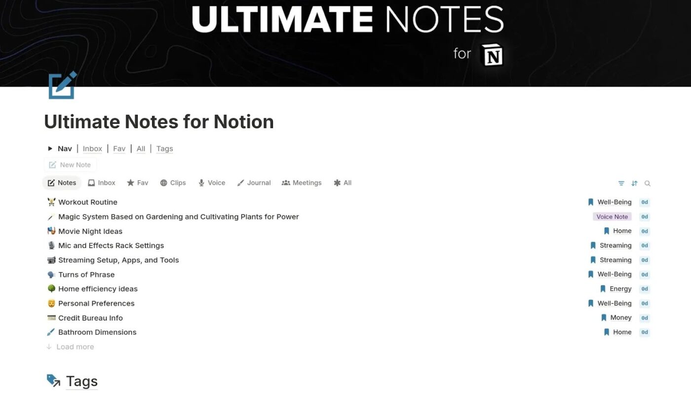 Notion Template for Knowledge Management: Capture, organize, and manage detailed notes for projects or personal learning