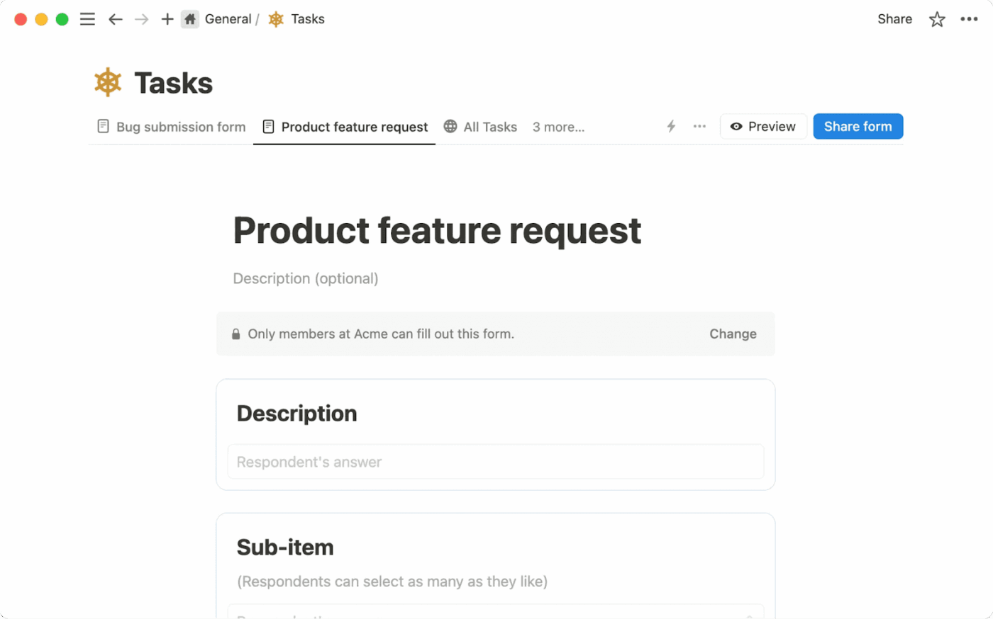 Forms for Notion users: Customization options paired with software integrations
