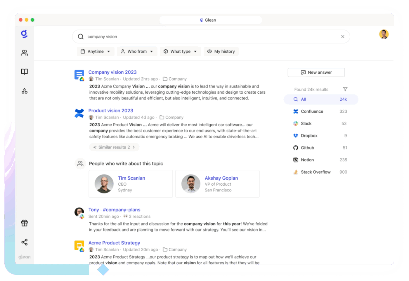 Glean: Connect with Microsoft Teams and more in a collaborative workspace