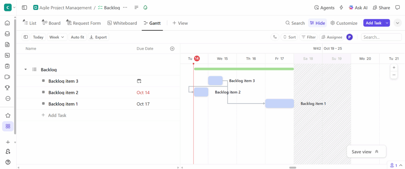 ClickUp Task Dependencies: Ensure your timeline doesn't get disrupted with 'relationships' between tasks when business objectives change