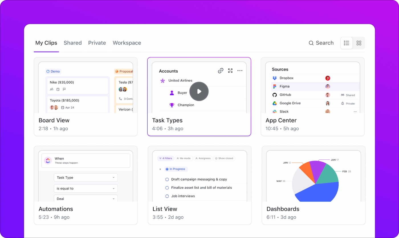 ClickUp Hub : Zoho Meeting vs ClickUp SyncUp