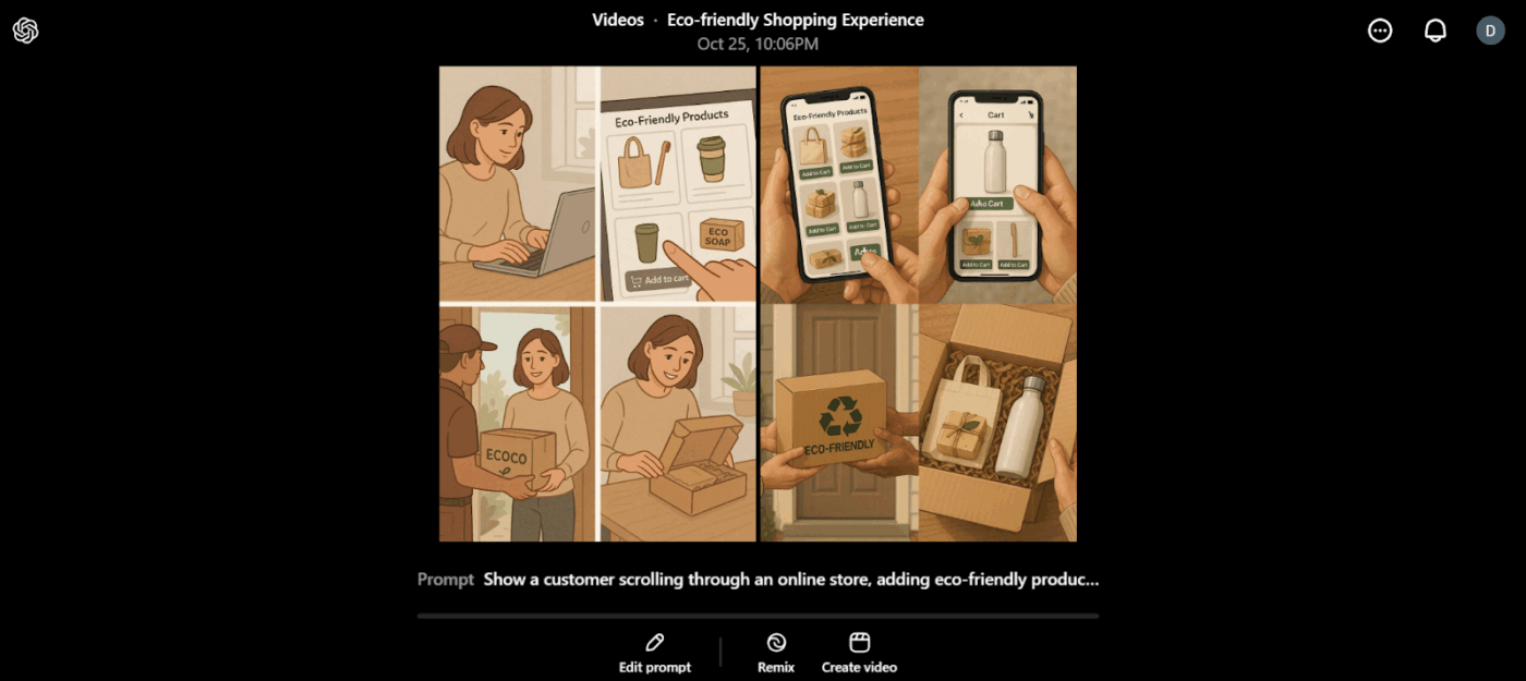 Eco-friendly product video with a close up