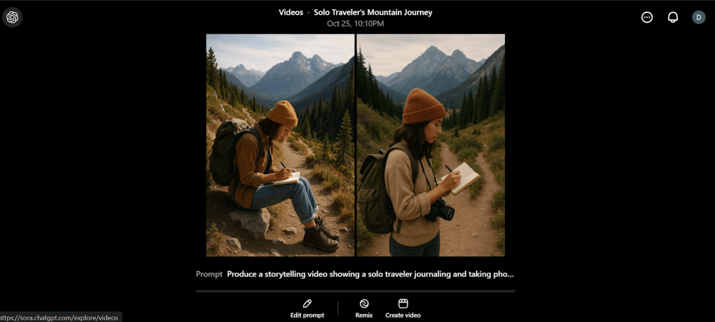 Create shots with the blue sky and dramatic snow capped mountains