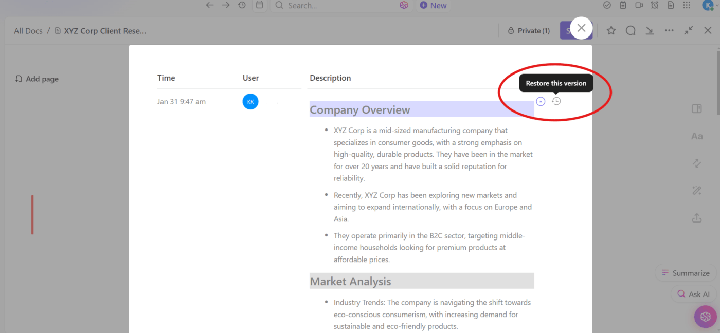 ClickUp Docs: Communication platform for virtual collaboration