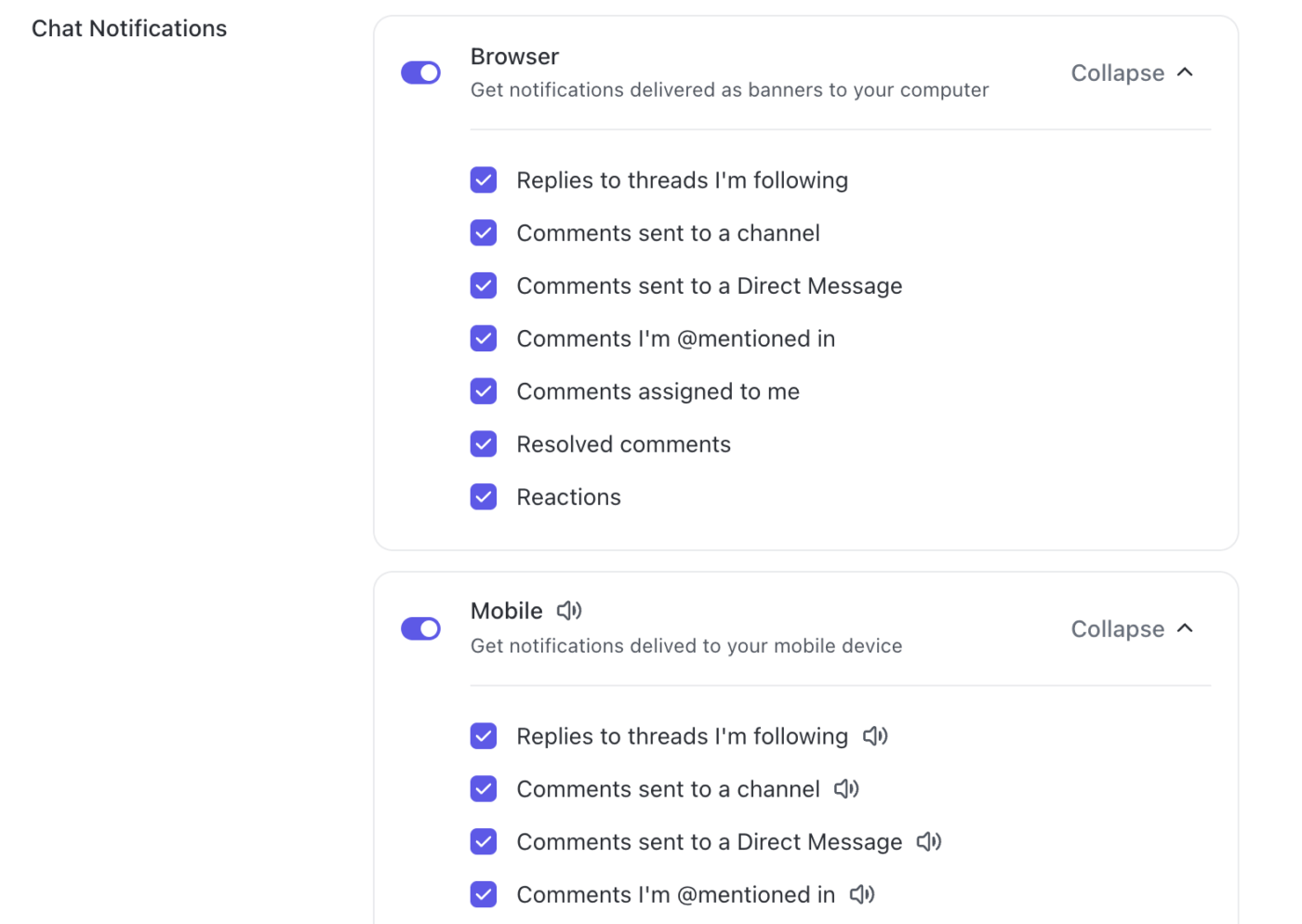 ClickUp Chat: Productivity tools with customizable notifications