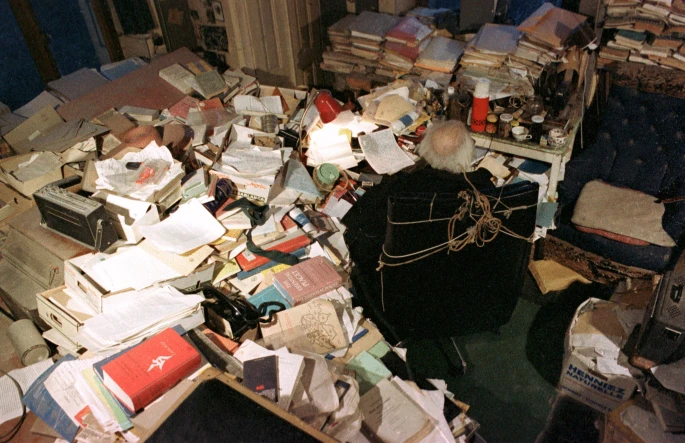 Desk of Swiss psychologist Jean Piaget