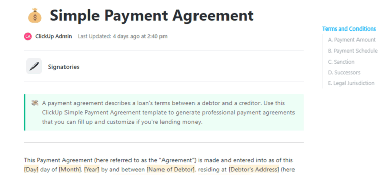 Free Payment Agreement Templates for Legally-Binding Financial Terms